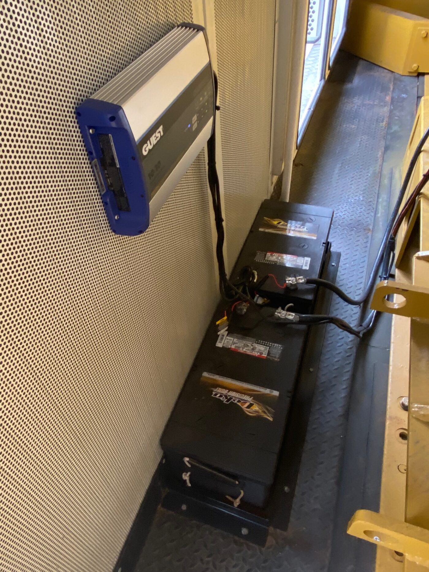 Inside Of 1750kW Generator Looking At Engine.