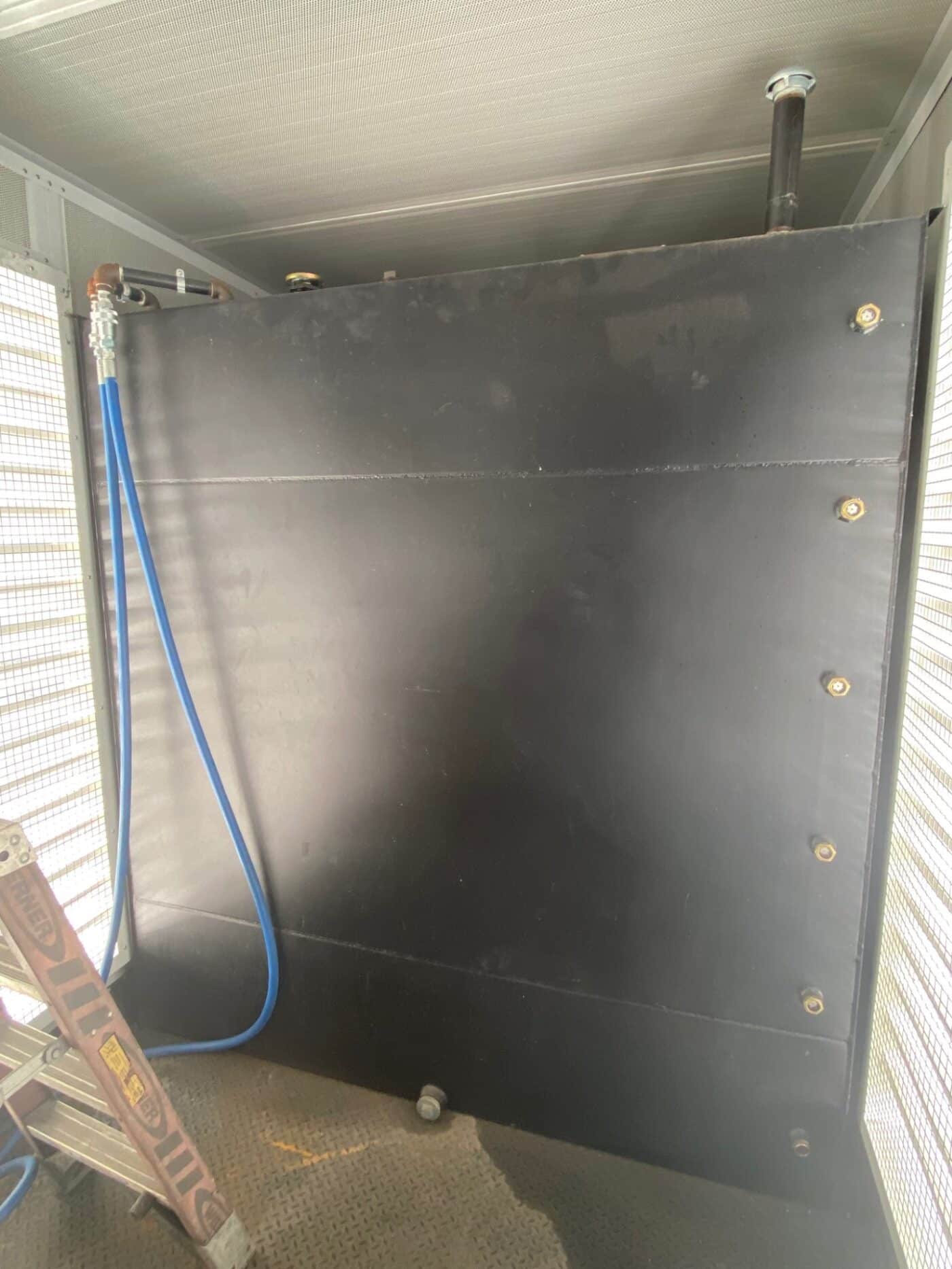 Inside Generator Trailer.
