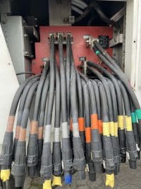 Generator Cables Connected To Generator.