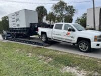 Megawattage Truck Hauling Commercial Generator
