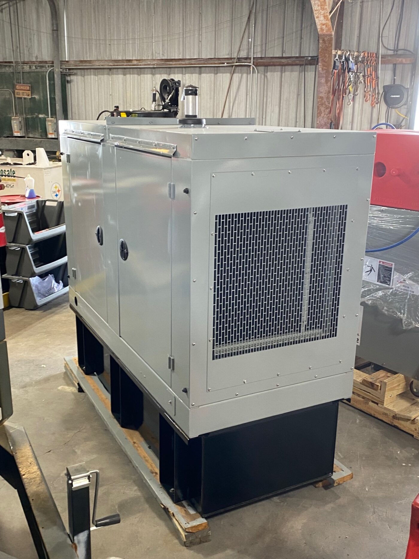 External View Of 40kW MTU Onsite Energy Skidmount Generator