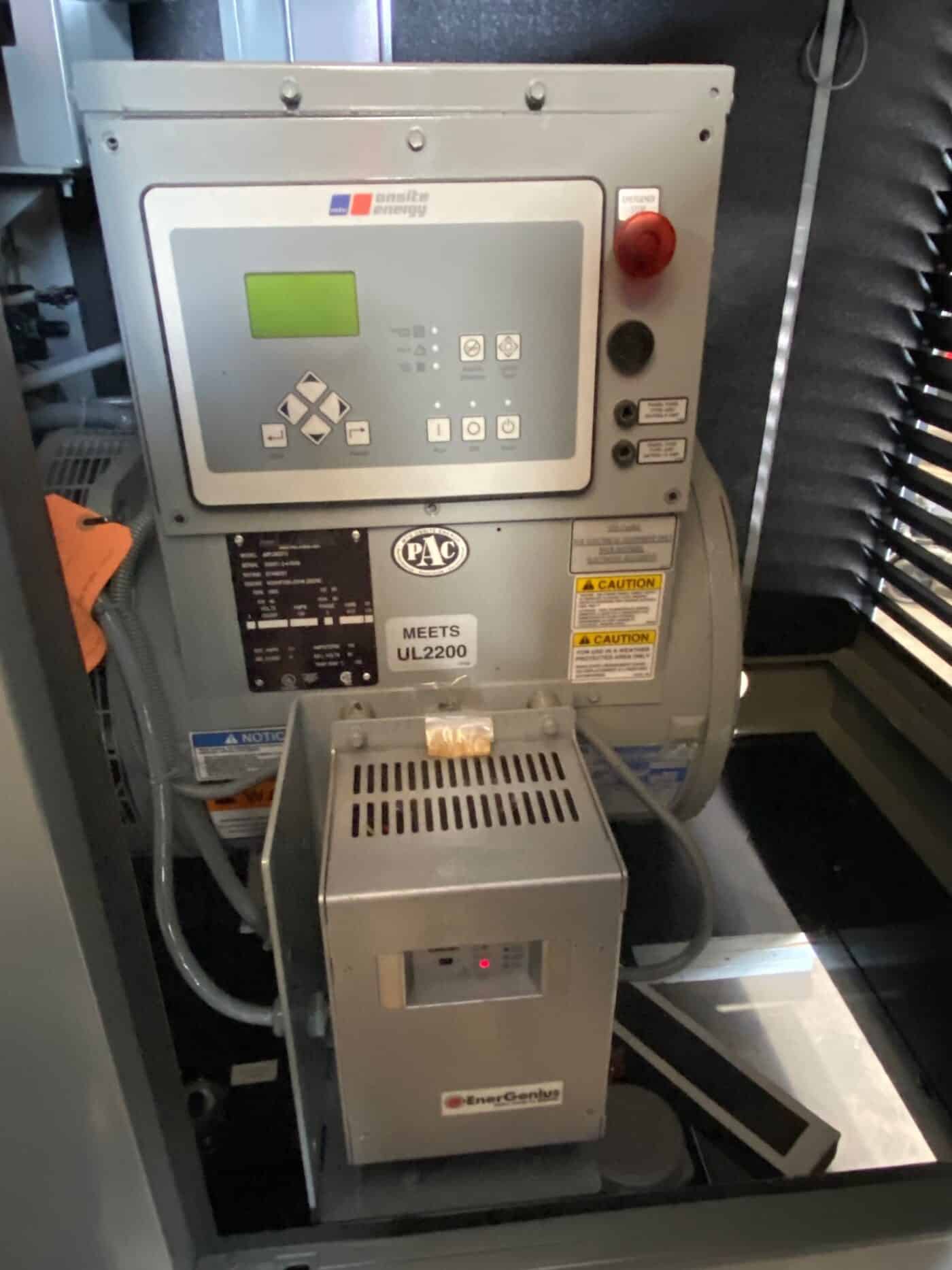 Control Panel Of 40kW MTU Onsite Energy Skidmount Generator
